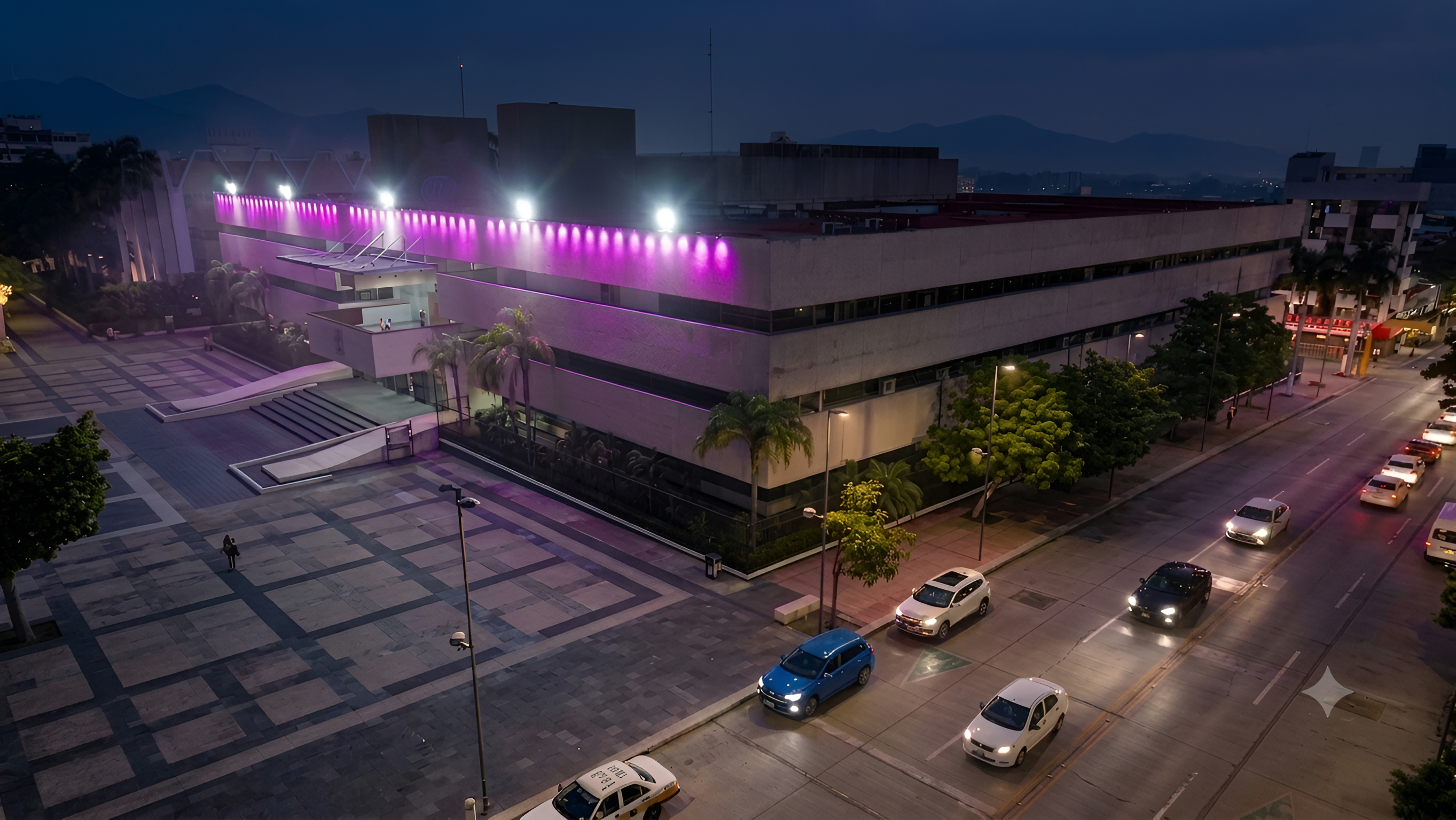 LUCES MORADAS